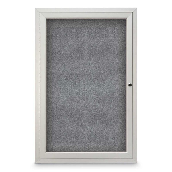 Sliding Door Indoor Enclosed Corkboard, 7